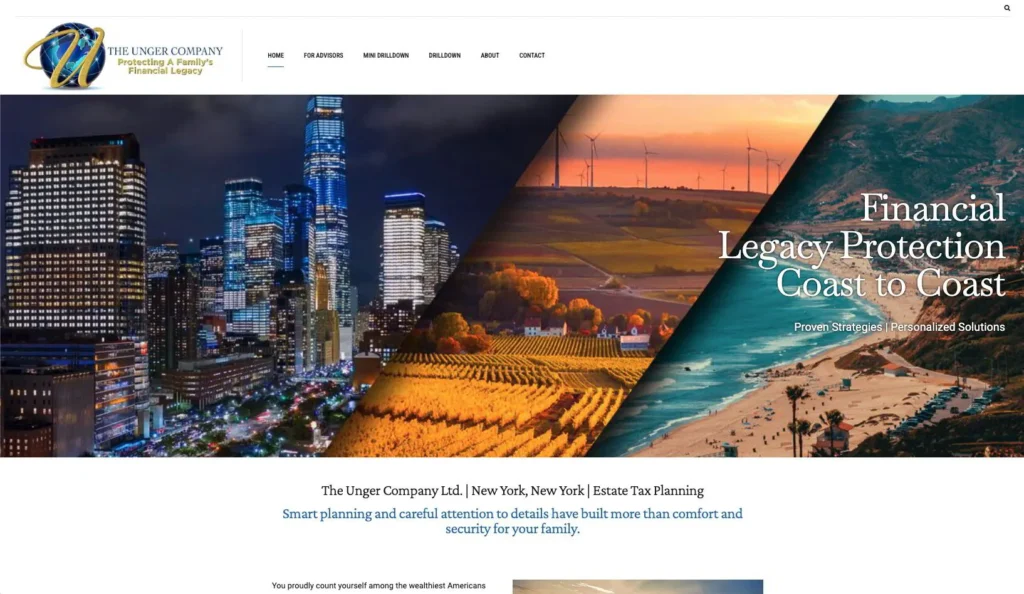 Unger Limited website by Power Pair Marketing